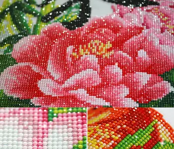 Plnej DIY Diamond Maľovanie Cross Stitch Domov Dekor Kvety Námestie Diamond Výšivky white rose Obrázok Drahokamu Mozaika