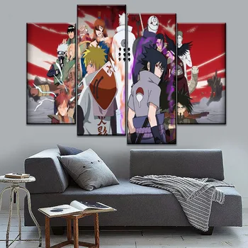 Plátno Plagát Na Steny V Obývacej Izbe Umenie Domov Dekoratívne 3 Kusy Anime Naruto Hlavná Postava Maliarske Dekoračné Rámec