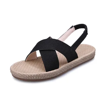 Plážové sandále dámske topánky nové fashin pevné svetlo bytov topánky ženy sandále háku&slučky ležérne topánky žena sandalia feminina