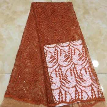 Podpora cena Afrike čipky textílie kvality Zlatého drôtu, Vyšívané Flitrami rose červené gázy francúzskej čipky lacné flitrami textílie, strieborné