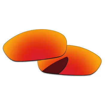 Polykarbonát-Fire Red Zrkadlo Náhradné Šošovky Pre Chlup slnečné Okuliare, Rám UVA & UVB Ochrany