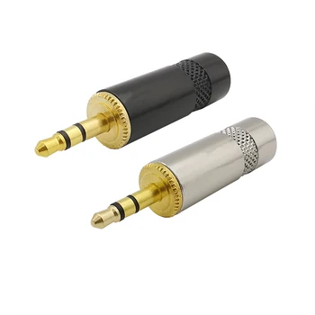 Pozlátené 3,5 mm Stereo 3 pólový Konektor pre Slúchadlá Konektor Audio Spájkach Konektorov 3 Pól 3,5 mm samec konektor adaptér konektor typu Jack pre Kábel