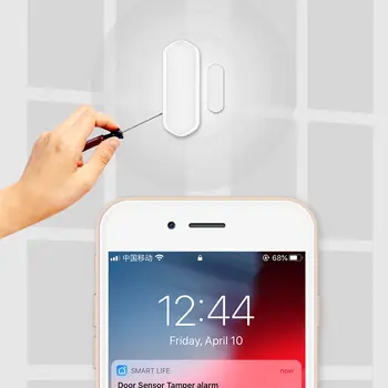 Praktické Dvere a okno, senzor smart home wifi dvere magnetické alarm Google voice control APP alarmy
