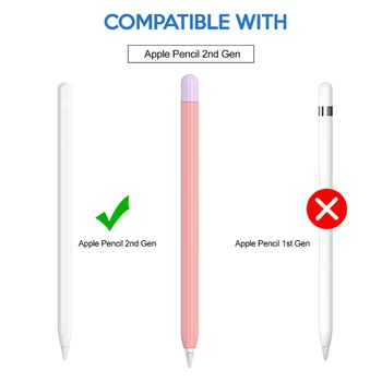 Pre Apple Ceruzka 2 puzdro na Tablet Pen Prípade iPad Pero Ochranné Pokožky, Mäkké Silikónové Tip Kryt Držiak na Tablet Dotykové Pero
