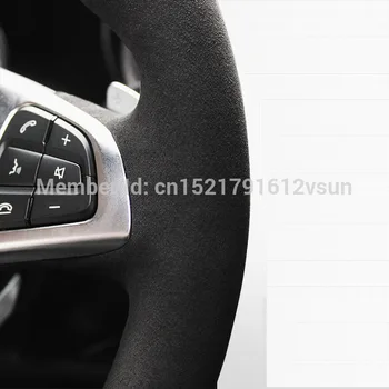 Pre Honda Civic 10. Crider 2019 CRV Ručné šitie Uhlíkových vlákien Čierny Kožený volant, kryt