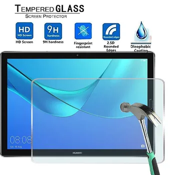 Pre Huawei MediaPad M5 10 -Premium Tablet 9H Tvrdeného Skla na Obrazovku Film Protektor Stráže Kryt