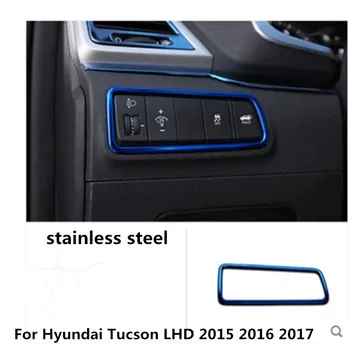 Pre Hyundai Tucson LHD 2016 2017 Svetlometu Lampa Prepnúť Tlačidlo Rám, Kryt stredovej Konzoly Interiérom Styling Obloha