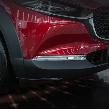 Pre Mazda CX30 CX-30 2020 2021 Predné&Zadné Hmlové Svetlo Kryt Výbava Nálepky Zadný Nárazník Hmly na Čítanie Rám (Chrome)