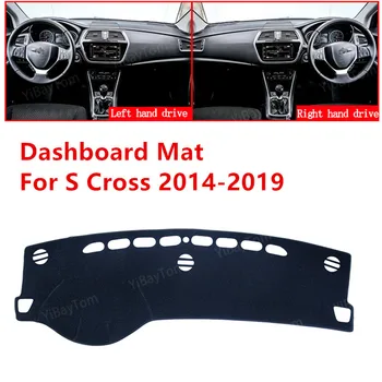 Pre Suzuki SX4 S Cross-2019 Anti-slip Auto Panel Kryt Mat slnečník Pad Prístrojový Panel Koberce Príslušenstvo