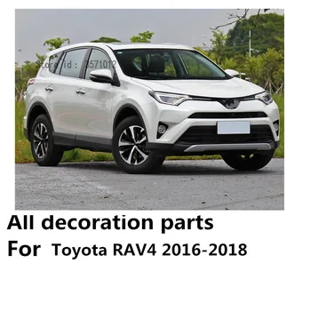 Pre Toyota RAV4 2016 2017 2018 Auto Nehrdzavejúcej Ocele Vpredu dole v Strede Nadol Závodná Mriežku Grilu Mriežka Pokovovanie Dekorácie Časti
