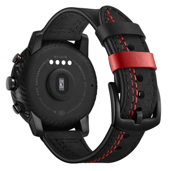 Pre Xiao Huami Amazfit Tempo remienok Koža smart hodinky športové 22 mm šírka pásma pre amazfit stratos 2/Galaxy sledovať 46 mm/moto 360