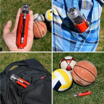 Prenosný Mini Ball Čerpadlo Basketbal, Futbal, Volejbal Nafukovacím Čerpadla Nafukovacie Ihla Dýzy Príslušenstvo