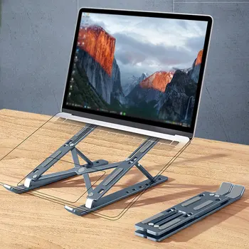Prenosný Stojan pre MacBook Pro Notebook Stojan, Skladací Hliníkový Stojan Tabletu Držiak Prenosný Držiak na Notebook