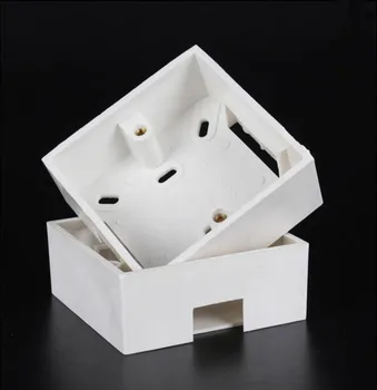 Prepnúť Panel Povrchovú montáž Námestie Rohy Spodnej Box 86 typ nástenný Spínač Zásuvky Box 86*86*33 20pcs