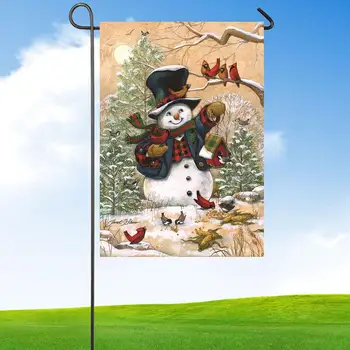 Priatelia Vonkajší Príznak Snehuliak Zimné Sezónne Banner Veselé Vianočné Dekorácie
