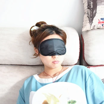 Priedušný Polyester Eyeshade Spanie Očná Maska Kryt Oko Patch Spánku Maska Prenosné Cestovné Spánku Zvyšok Pomoci Očná Maska