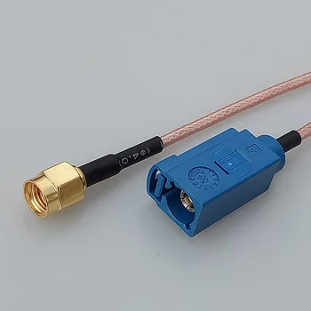 Prispôsobiť rf kábel koaxiálny RP-SMA Female jack konektor Prepínač FAKRA Konektor RG316 Veľkoobchod 15 CM 6