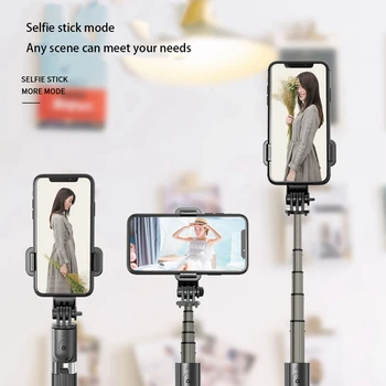 Profesionálne Selfie Stick Statív Integrované Rozšírené Telefón Stojan s Bluetooth Remote Pre IOS a Android Mobil