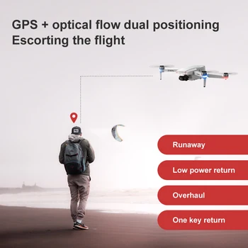 Profesionálne Striedavé GPS, Postupujte podľa RC Drone 8K Duálny Objektív 3-Os Mechanické Gimbal 5G WIFI 3000M Rozsah 30Mins Vydržať RC Quadcopter