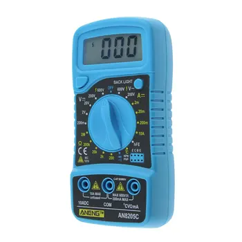 Profesionálny Digitálny Multimeter AN8004 LCD Displej Digitálny Multimeter 2000 sa Počíta AC/DC Ammeter Voltmeter Ohm Meter Tester