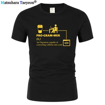 Programátor T-Shirt Mužov TO Chlap Techie Kodér Funny T-Shirts Letná Novinka Tee Tričko pánske Tričko Počítač Inžinier Topy