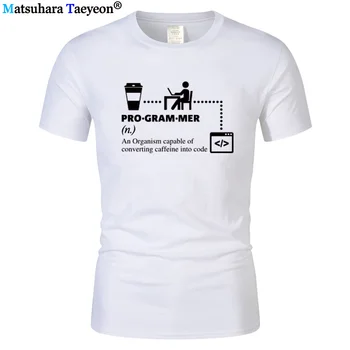 Programátor T-Shirt Mužov TO Chlap Techie Kodér Funny T-Shirts Letná Novinka Tee Tričko pánske Tričko Počítač Inžinier Topy