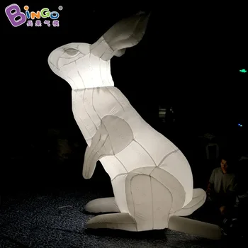 Propagačné 3 Metrov vysoký veľké nafukovacie bunny na mieru zmeny farby, LED osvetlenie veľké nafukovacie králik displej hračka športy