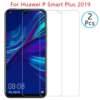 Prípad pre huawei p smart plus 2019 kryt kalené sklo screen protector na psmart smar smat samrt ochranné telefón coque 6.21 9h
