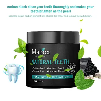 Prírodné Bielenie Zubov Aktivovaný Bambusové Drevené Uhlie Prášok Silný Vzorec, Zubný Prášok, Zubná Kefka Ústna Hygiena, Čistenie