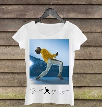 Pudo YF Freddie Mercury Lete Komické Muži Ženy T-shirt Krátkym Rukávom O-Neck Fashion T-shirt Harajuku Cool Tričko