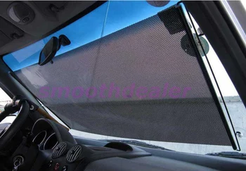 QILEJVS Auto Auto Čierne Okno Roll Nevidiacich Slnečník čelné Sklo Sun Shield Clonu 58 x125cm