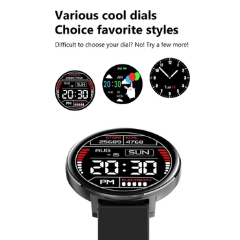 R18T Inteligentný Náramok Plný Stlačte Sn Smart Hodinky Heartrate Krvný Tlak Tracker Náramkové hodinky pre Android IOS Xiao