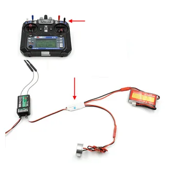 RC TX Riadené Relé Spínač PWM Prijímač LED Control Sprej Spínač, LED Regulátor vypínač pre RC Drone FPV