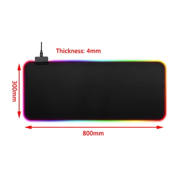 RGB LED Podsvietený Multi-Veľkosť Podložka pod Myš s Hladkým Povrchom protišmykový Gumový Základ Potrebný Žiadny Ovládač Hviezdne Nebo Vzor Klávesnice Pad