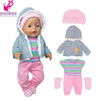 Reborn Baby Doll Oblečenie 43 cm Pre 17Inch Bábiky Oblečenie, Hračky, Bábiky Outwear Deti Darček k Narodeninám