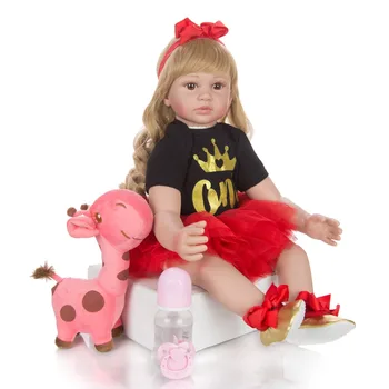 Reborn Bábiky Silikónové handričkou rozkošný Realisticky batoľa, Dieťa Bonecas s ružovými plyšové hračky dievča, chlapec bebes reborn bábiky menina de hračka