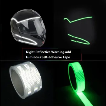 Reflexná Pridať Svietiace Auto-telo nálepky v Pohode Reflexné Self-svetelné Kazetové Nočné Svetlo samolepiace Bezpečnostné Výstražné Nálepky