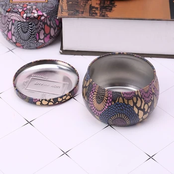 Retro Plechovka Box Candy Šperky, Mince Úložný Kontajner svietnik Svadobný Dar C63B