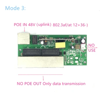 Reverzné moc Buck POE switch POE V/OUT5V/12V/24V 90W/5=315W 100mbps 802.3 NA 45+78 - DC5V~35V dlhé vzdialenosti série Sily, POE