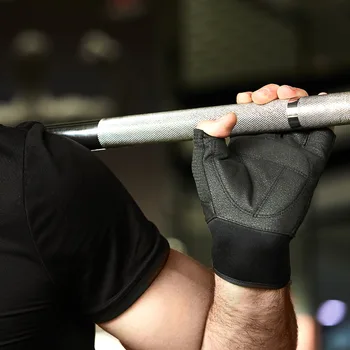 Roaming Telocvični Rukavice Pol Prsta vynikajúca odolnosť voči oteru Priedušná Čierne Rukavice Skvelé pre Cvičenie Fitness Cvičenie