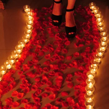 Romantické Ruže Srdce Sada sviečok LED sviečkach Navrhnúť Svadobný Deň svätého Valentína Rekvizity Tvorivé Pytačky/Narodeniny Dekorácie
