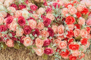 Romantické ruže vytlačené photo studio prostredí Art textílie kulisu pre vnútorné novorodenca valentínske pozadí D-9873