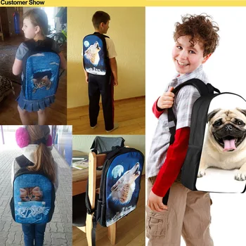 Roztomilé Zviera Slon Tlač Školské tašky Sady pre Dospievajúce Dievčatá Chlapci Študent Deti Batoh Schoolbags Základných Detí Bookbags