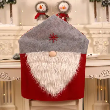 Roztomilý Šťastné A Veselé Vianoce, Santa Red Hat Jedálenské Stoličky Späť Zahŕňa Strany Vianoce Na Stole, Dekorácie Vianoce, Nový Rok, Darček