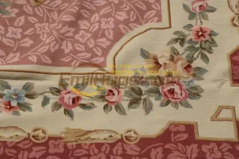 Ručne tkaná Vlna Needlepoint Ruže Kvetinový Pletené, tkané poschodí Obdĺžnikovej Vlny Pletenie Koberce