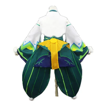 Ručné Tour Onmyoji Cos SR Hotarugusa Unawakened Zelená Fantázie Kimono Oblečenie Cosplay Kostým s ponožky a vlasy accesssory