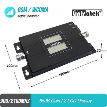 Rýchlo Signál Zariadenia Lintratek 2g 3g 900 2100 Mobilný Signál Booster GSM 900mhz WCDMA (UMTS 2100mhz, Repeater Celulárnej Zosilňovač #40
