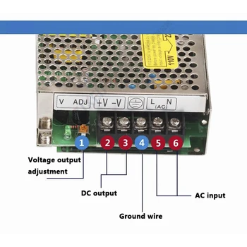 S-75-48 75W 48v 1.5 Jeden Výstup ac-dc prepínanie napájací zdroj pre Led Pásy,AC110V/220V Transformátor DC 48V,led driver SMPS