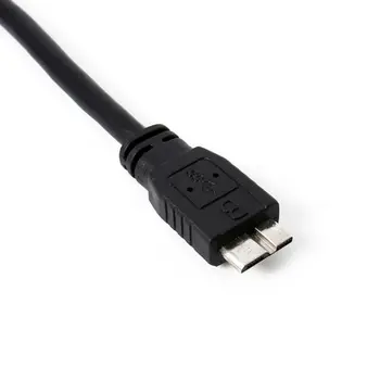 S USB Napájací Kábel Y Tvar Dual Konektory Linky Pre Prenosný Pevný Disk 0,5 m USB 3.0 Kábel