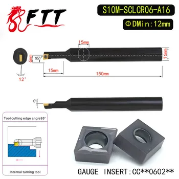 S10M-SCLCR06-A16 95 Stupňov Vnútornej Otočením Držiaka Nástroja Pre CCMT060204 CCMT060208 Vložiť Vnútorný Nudné Bar Sústruh Stroj